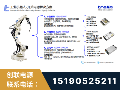 湘乡-工业机器人-开关电源解决方案